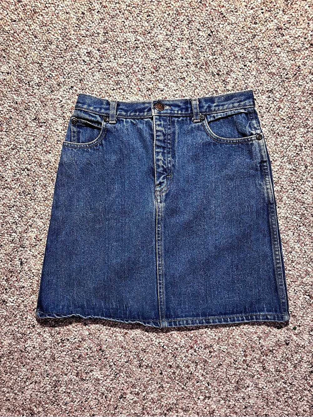 Vintage 90s Calvin Klein Denim Mini Skirt